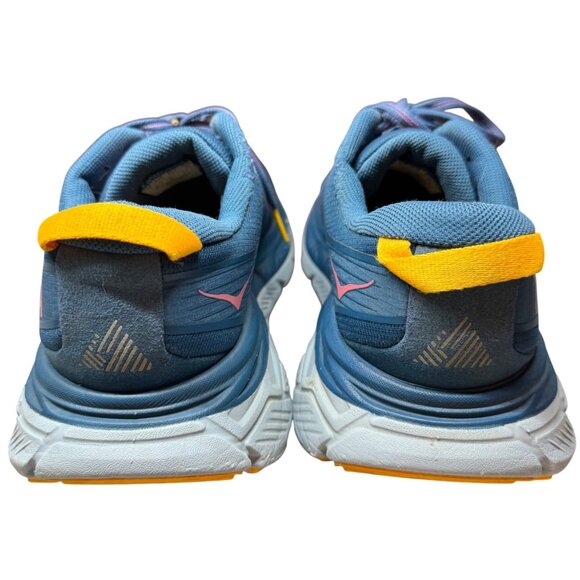 Hoka One One Stinson ATR 6 Trail Running Shoes Size 9 Blue/Yellow - Picture 8 of 12